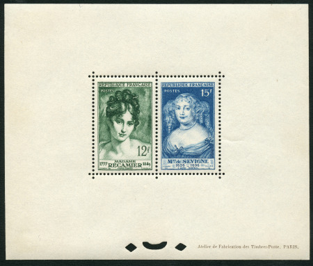 N°  874 et 875, Mme de Sévigné et Mme Récamier,
