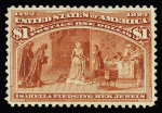 The complete Columbus set of 16 values, mint, very