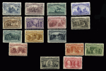 The complete Columbus set of 16 values, mint, very