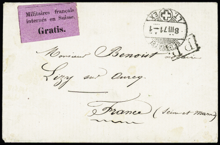 1871 Troupes françaises internées en Suisse : Timbre