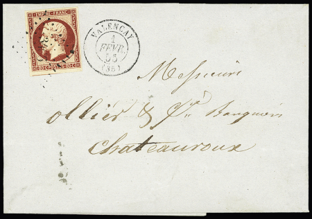 N° 17a 80c carmin, OBL PC 3466 + T15 "Valençay (35)"