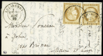 Pli confié du GENERAL UHRICH n°36 10c bistre, 2 pièces,