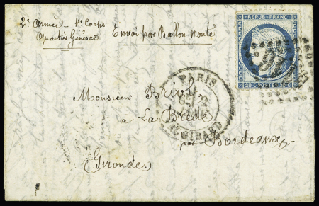 N° 37 OBL GC 4116 + CAD "Paris Vaugirard" (2 janv