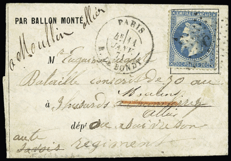 N° 29 OBL étoile 5 + CAD "Paris R. de Bondy" (11