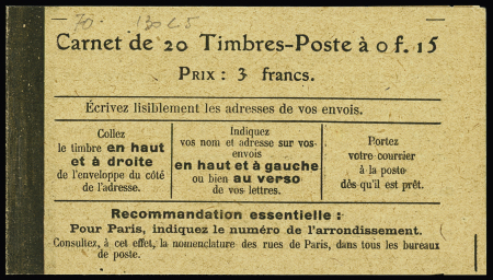 N°130 C5 (taxes révisées le 12 aout 1919). TB. Cote