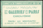 Lot de 3 carnets : N°199-C 3 (S134 couv A la toile