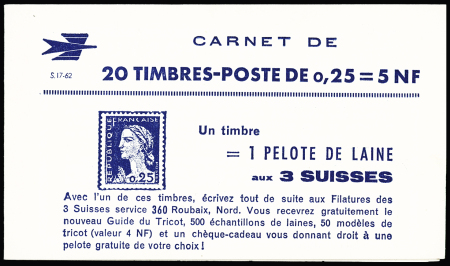 Ensemble de 22 carnets 25c Marianne de Decaris (S1-62
