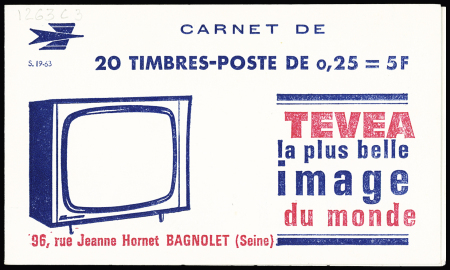 Ensemble de 20 carnets 25c Marianne de Decaris (S1-63