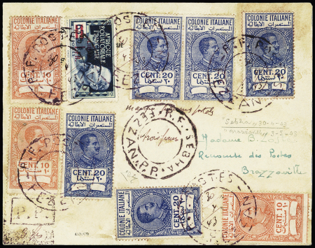 Lettre envoyer de Sebha le 30 avril 1943, à Brazzaville
