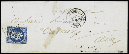 N° 14 (ld) obl. losange CDS sur lettre du Camp de