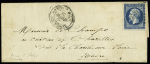 N° 14A obl. losange A CRE sur lettre avec càd ARMEE