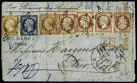 N° 17Af 80c carmin TETE-BECHE dans une bande de 3