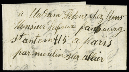 Lettre écrite de Genève 02.01.1871 et postée à St Julien en Genevo