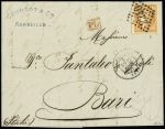 n° 48l 40c variété 4 large sur lettre de Marseille