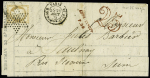 N°55 sur lettre de Paris 1875 pour Sceaux avec griffe