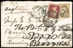 N°56 sur lettre de Cannes pour l'Angleterre, réexpédiée