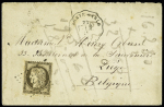 FRANCE N° 56 obl. losange ML sur lettre de Monaco