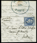 Pli confié du FULTON avec le très rare cachet bleu