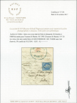 Pli confié du FULTON avec le très rare cachet bleu