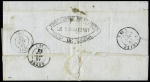 Lettre de prisonnier politique avec au recto CAD t