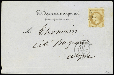 N°28 OBL GC 5005 (faible) + CAD type 17 "Alger Alg