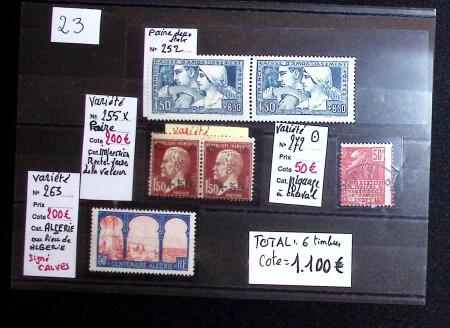 1900-1950 Petit lot de variétés