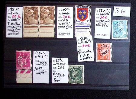 1900-1950 Petit lot de variétés