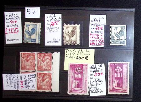 1900-1950 Petit lot de variétés