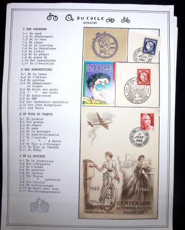1862-1995, Exhibition collection on CYCLING with a