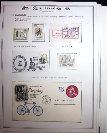 1862-1995, Exhibition collection on CYCLING with a