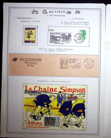 1862-1995, Exhibition collection on CYCLING with a