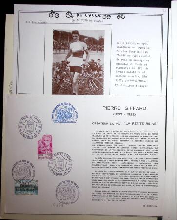 1862-1995, Exhibition collection on CYCLING with a