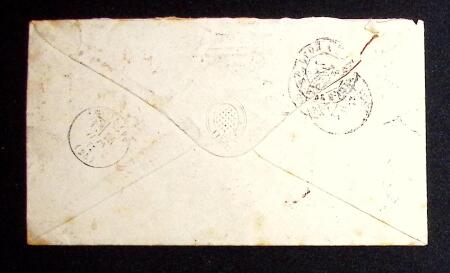 1869-81, Three covers to the same address in Saillans