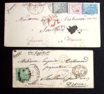 1869-81, Three covers to the same address in Saillans
