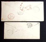 1869-81, Three covers to the same address in Saillans