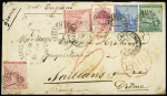 1869-81, Three covers to the same address in Saillans