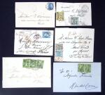 1852-1943, Lot of 14 covers and cards with mostly classics