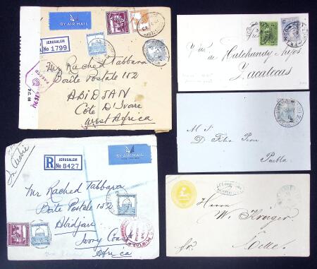 1852-1943, Lot of 14 covers and cards with mostly classics