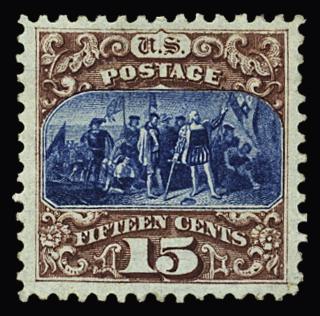 1869 Landing of Columbus: the three types being: type