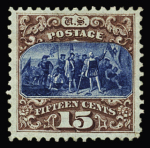 1869 Landing of Columbus: the three types being: type