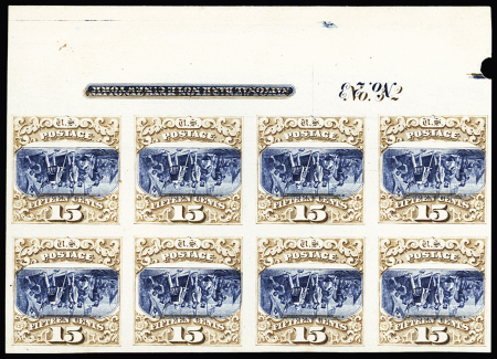 1875 Landing of Columbus 15c brown and blue, type III,