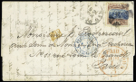 1869 Landing of Columbus 15c brown and blue, type I,