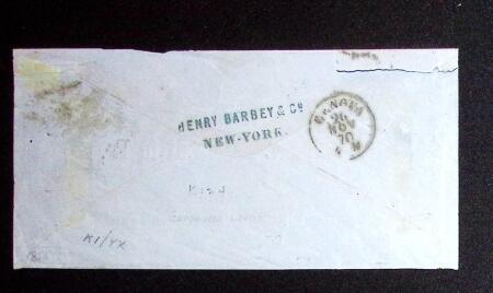 1869 Landing of Columbus 15c brown and blue, type II,
