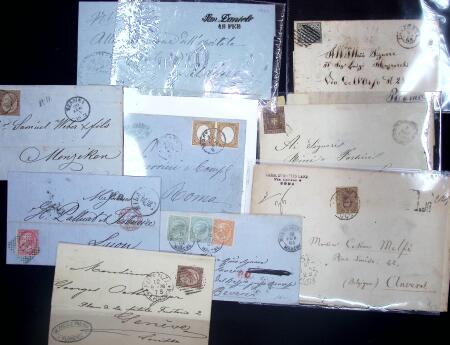 1840-1925, Lot of 39 covers, Italy and Italian States