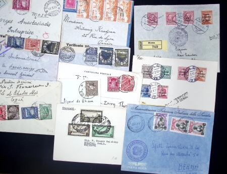 1840-1925, Lot of 39 covers, Italy and Italian States