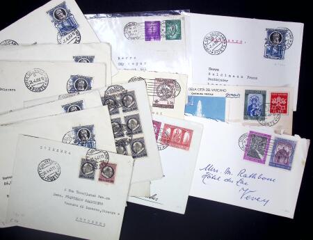 1929-1965, Lot of 145 covers and cards with some good