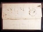 1847-54 Embossed 1s green in horizontal strip of three,