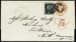 1847-54 Embossed 10d brown, good margins all around,