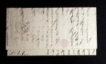 1869 6c Blue and pair of 2c brown tied cork cancels