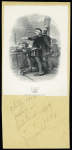 1893 Columbian Issue proofs, five items on Manila cards,